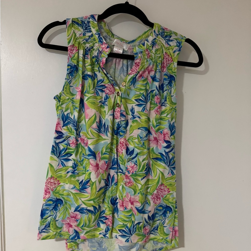 Vibrant Floral Tank Top - Multicolor